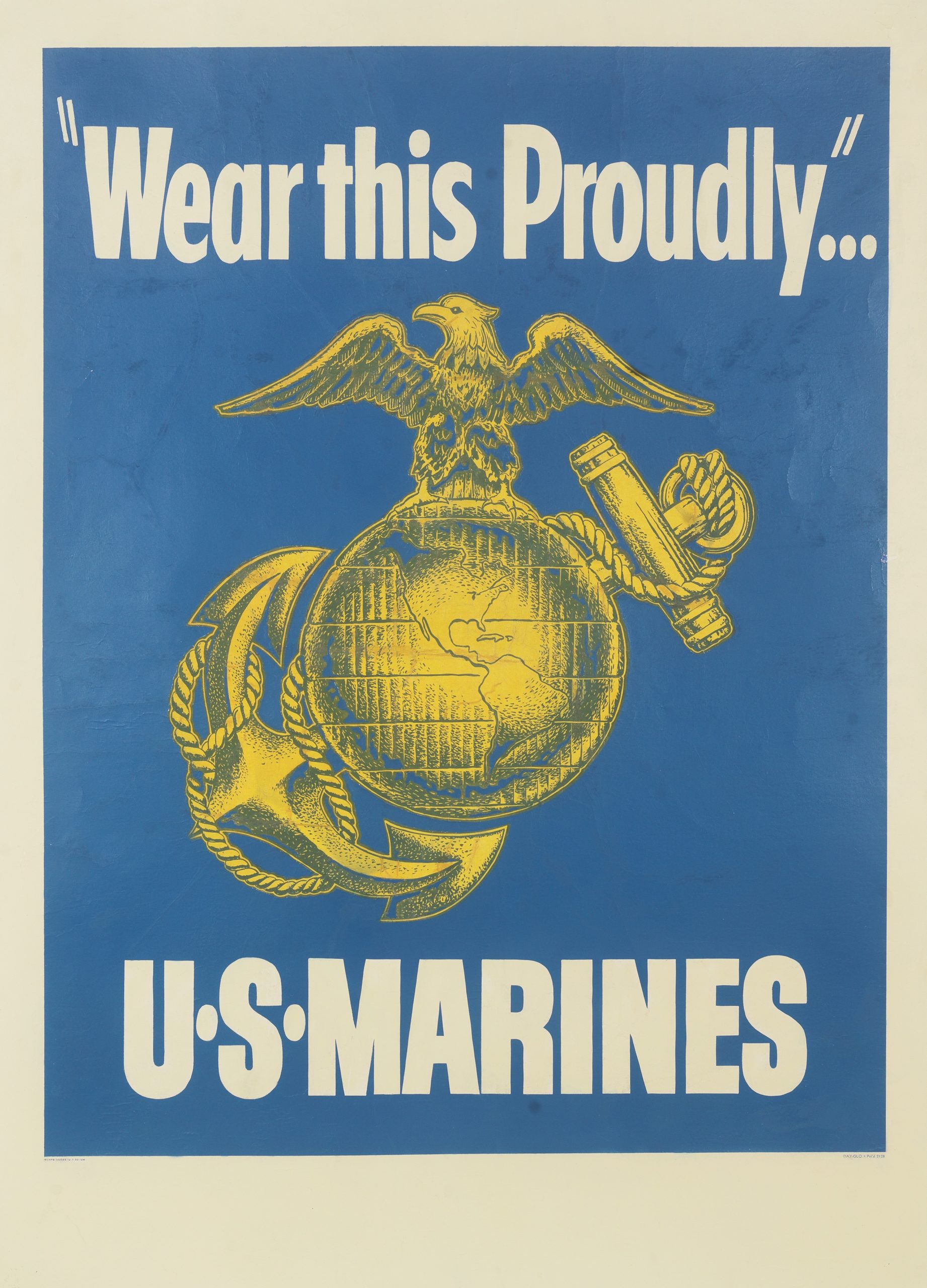 Artist Unknown: Wear This Proudly 1950. – Meehan Military Posters