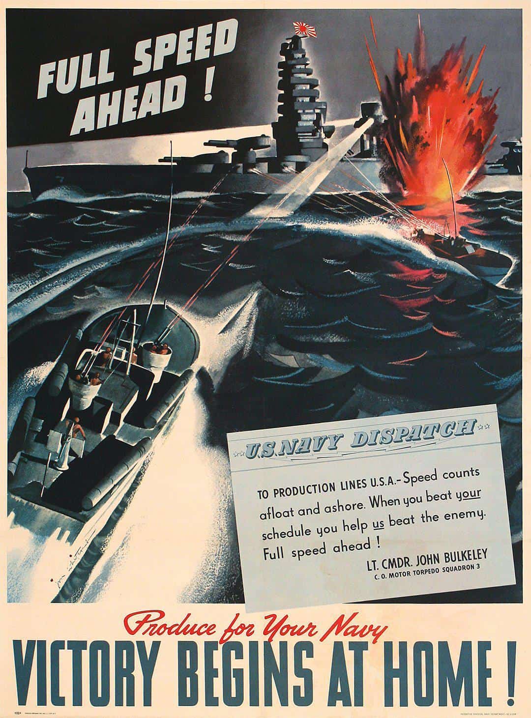 Jon Whitcomb: Full Speed Ahead! c. 1944.